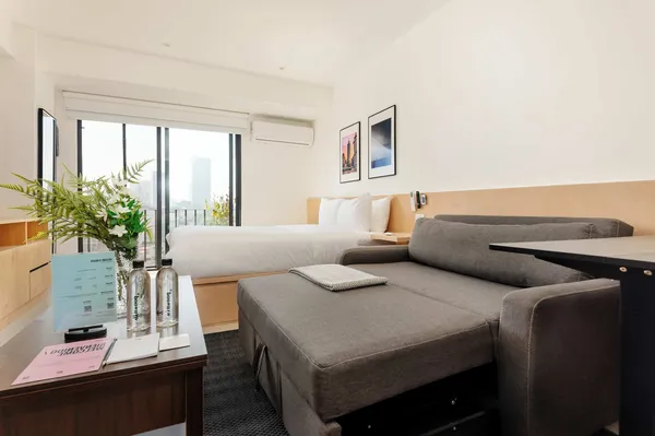 Elegant Loft w/ Balcony & AC in Cuauhtémoc
