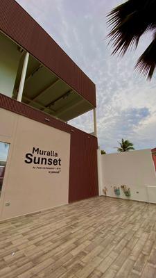 Ocean View 1BR w/AC near Ciudad Amurallada