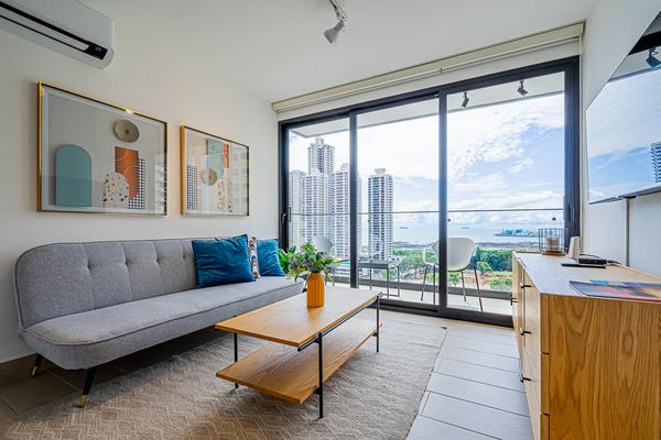 Majestic 1BR w/ Stunning Balcony View