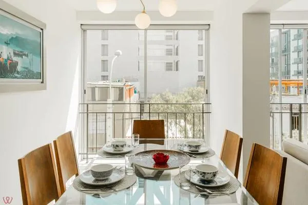 Chic 2BR w/ Balcony & City View