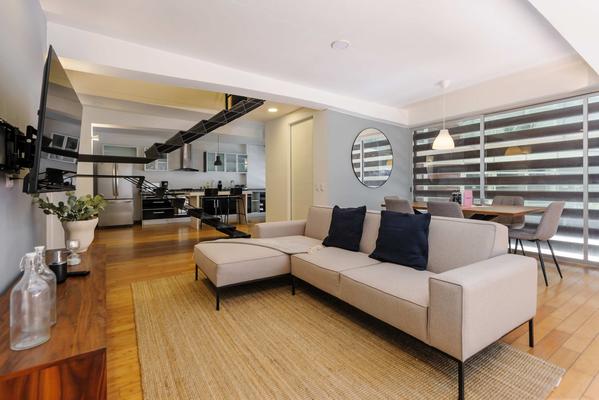 Bright 2BR Duplex with terrace in Condesa