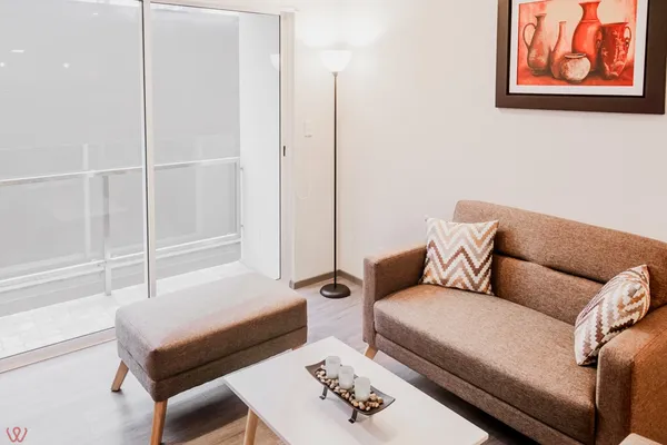Stylish 2BR Apartment Balcony View